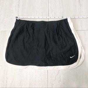Nike tennis skort, black with white trim, small